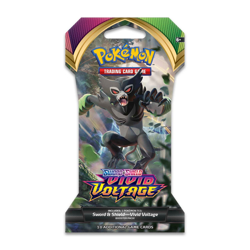 Pokmon TCG: Sword & Shield: Vivid Voltage: Sleeved Booster Pack Pokmon TCG: Sword & Shield: Vivid Voltage: Sleeved Booster Pack