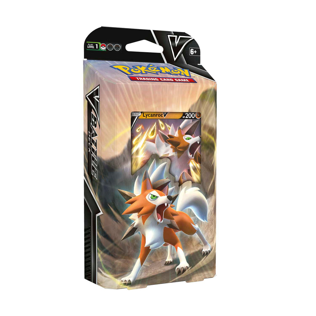 pokemon trading card game lycanroc gx box Pokémon TCG: V Battle Deck: Lycanroc vs. Corviknight