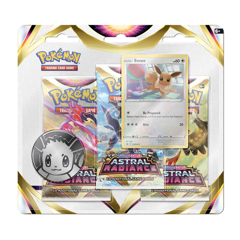 Pokmon TCG: Sword & Shield: Astral Radiance: 3 Pack Blister Pokmon TCG: Sword & Shield: Astral Radiance: 3 Pack Blister