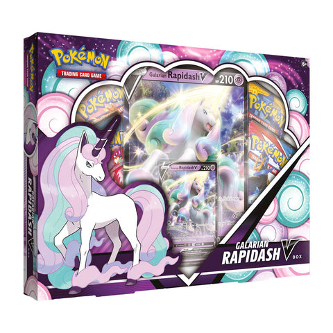 Pokemon TCG: Galarian Rapidash: V Box