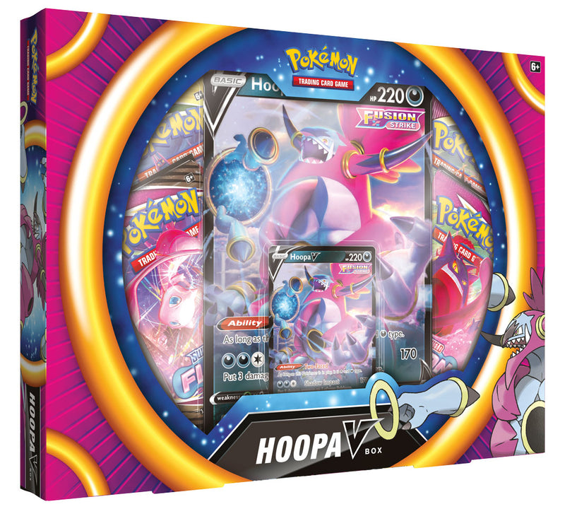 Pokémon TCG: Dragonite V or Hoopa V Box