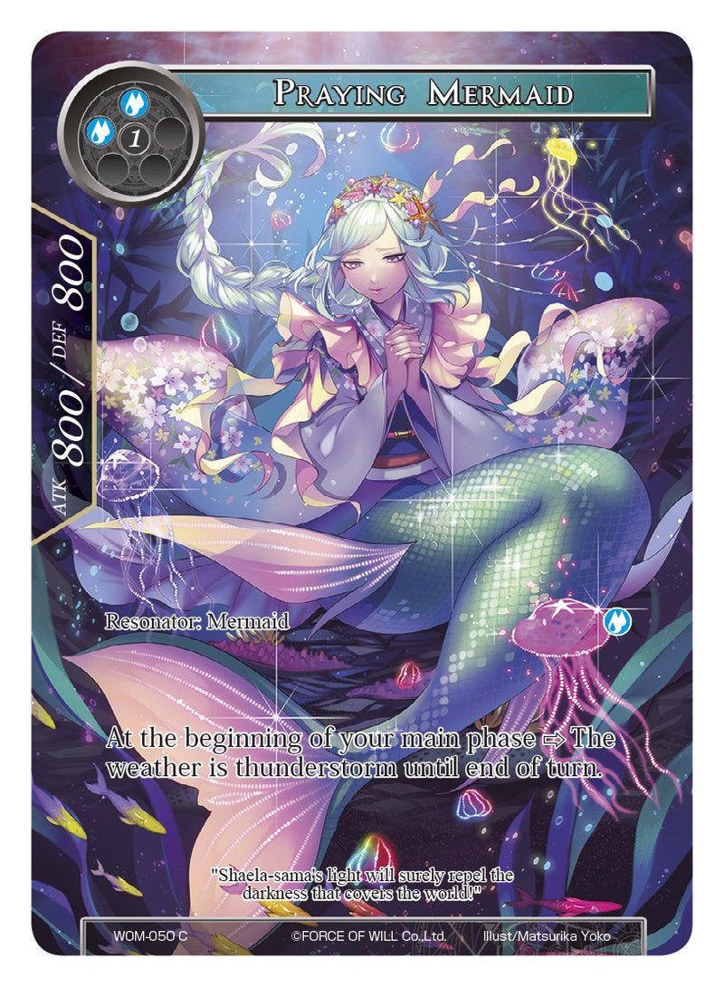 Praying Mermaid (Full Art) (WOM-050) [Winds of the Ominous Moon]