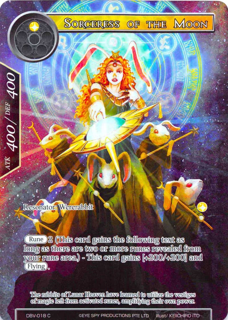 Sorceress of the Moon (Full Art) (DBV-018) [The Decisive Battle of Valhalla]