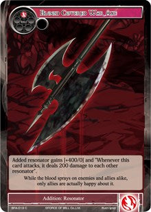 Blood Covered War Axe (BFA-019) [Battle for Attoractia]