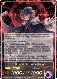 Conqueror of the Black Moon, Gill Lapis // Gill Lapis, the Primogenitor (TMS-072/J) [The Moonlit Savior]