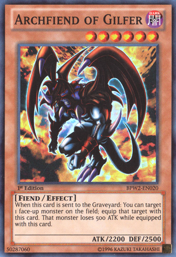 Archfiend of Gilfer [BPW2-EN020] Super Rare