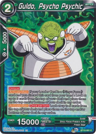 Guldo, Psycho Psychic (BT10-081) [Rise of the Unison Warrior]