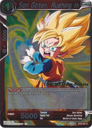 Son Goten, Rushing In (BT8-007_PR) [Malicious Machinations Prerelease Promos]