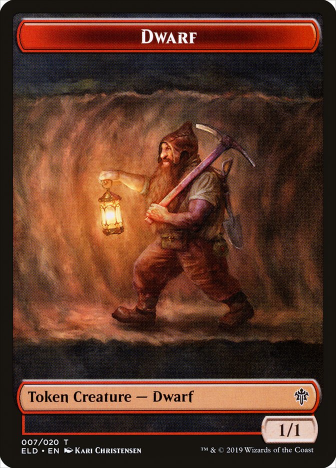 Dwarf Token [Throne of Eldraine Tokens]