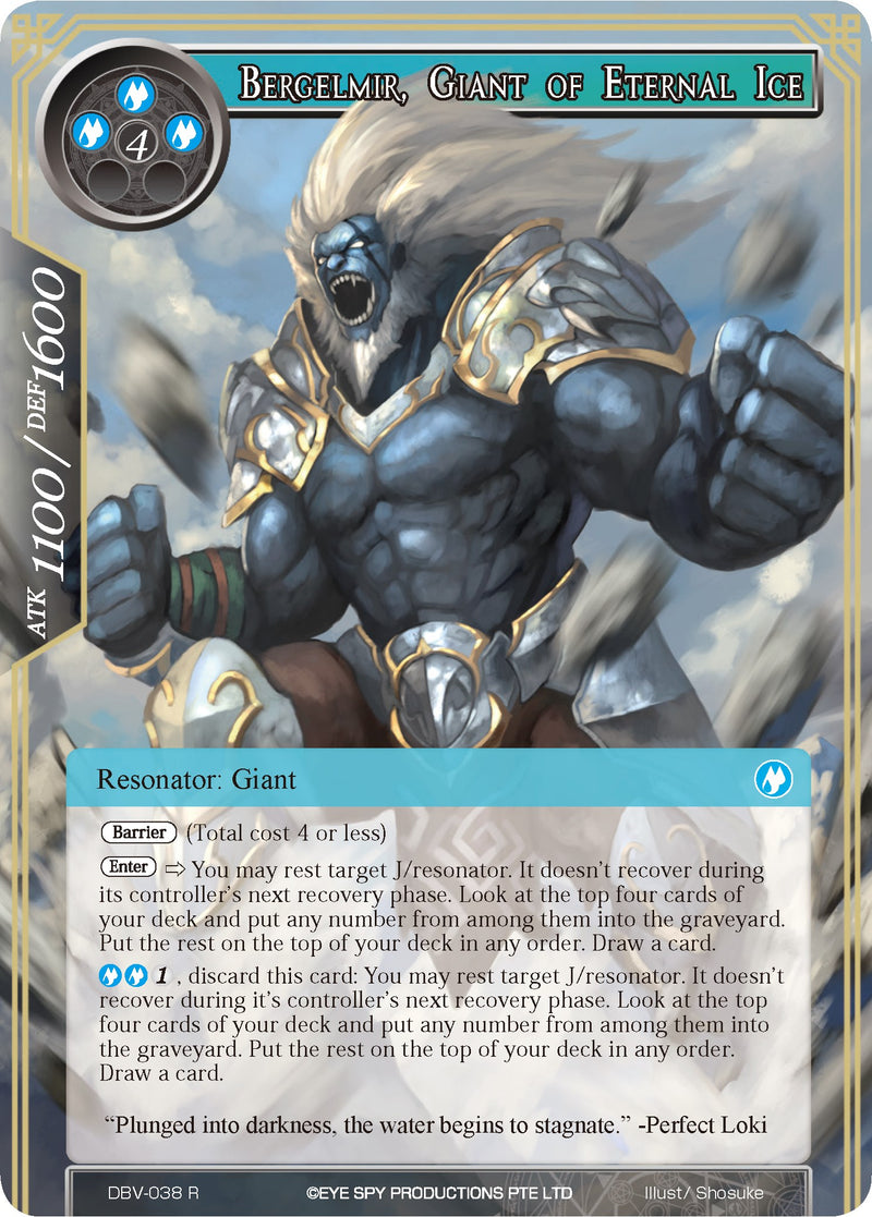 Bergelmir, Giant of Eternal Ice (DBV-038) [The Decisive Battle of Valhalla]