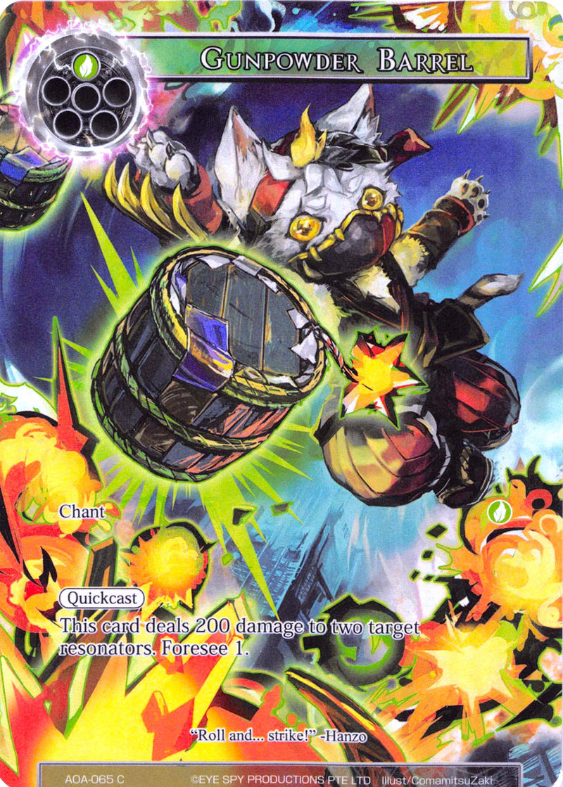 Gunpowder Barrel (Full Art) (AOA-065) [Awakening of the Ancients]