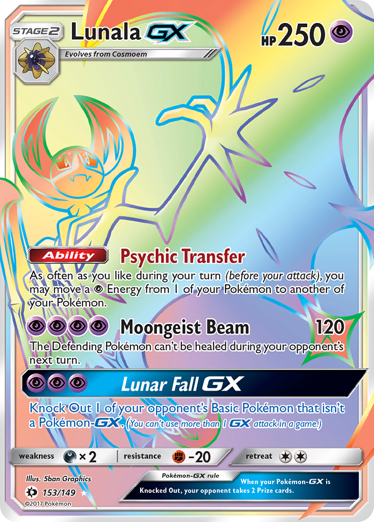 Lunala GX (153/149) [Sun & Moon: Base Set]