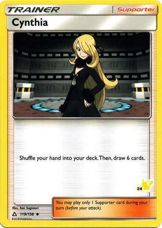 Cynthia (119/156) (Pikachu Stamp