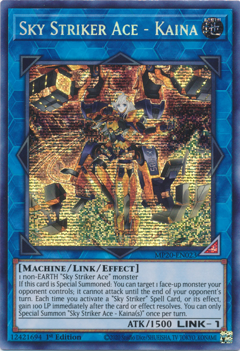 Sky Striker Ace - Kaina [MP20-EN023] Prismatic Secret Rare