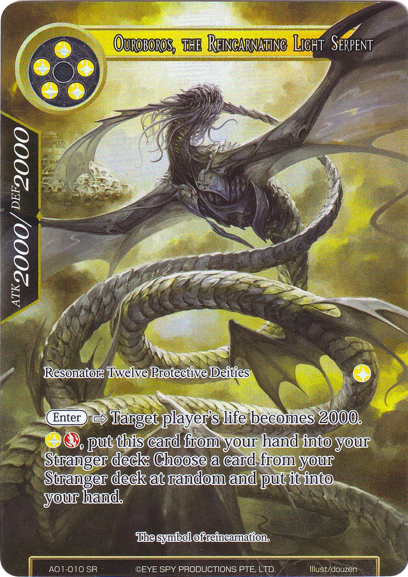 Ouroboros, the Reincarnating Light Serpent (Full Art) (AO1-010) [Alice Origin]