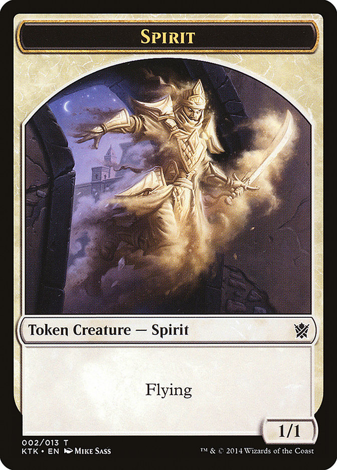 Spirit Token [Khans of Tarkir Tokens]