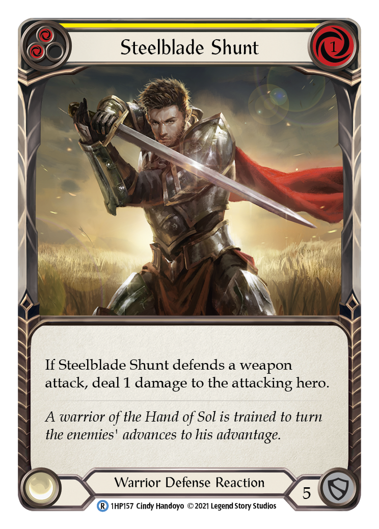 Steelblade Shunt (Yellow) [1HP157] (History Pack 1)