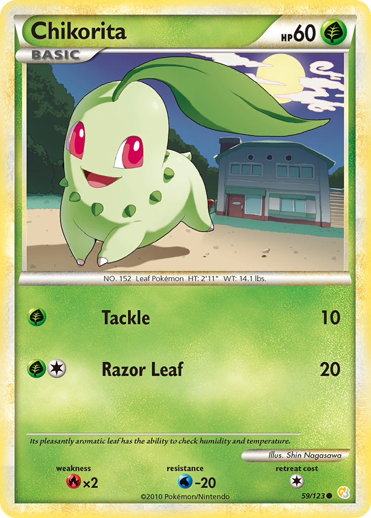 Chikorita (59/123) [HeartGold & SoulSilver: Base Set]