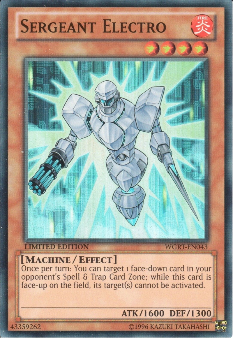 Sergeant Electro [WGRT-EN043] Super Rare