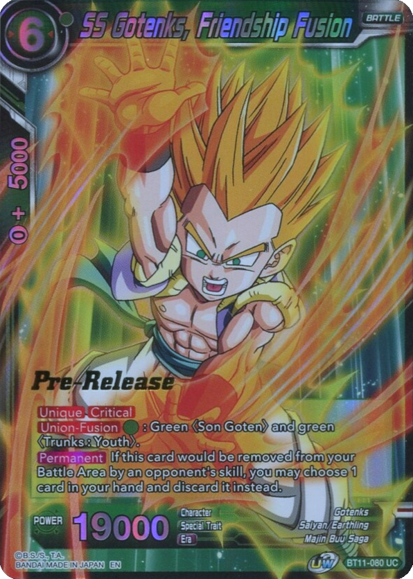 SS Gotenks, Friendship Fusion (BT11-080) [Vermilion Bloodline Prerelease Promos]