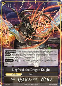 Siegfried, the Knight Commander // Siegfried, the Dragon Knight (1-001/J) [The Dawn of Valhalla]