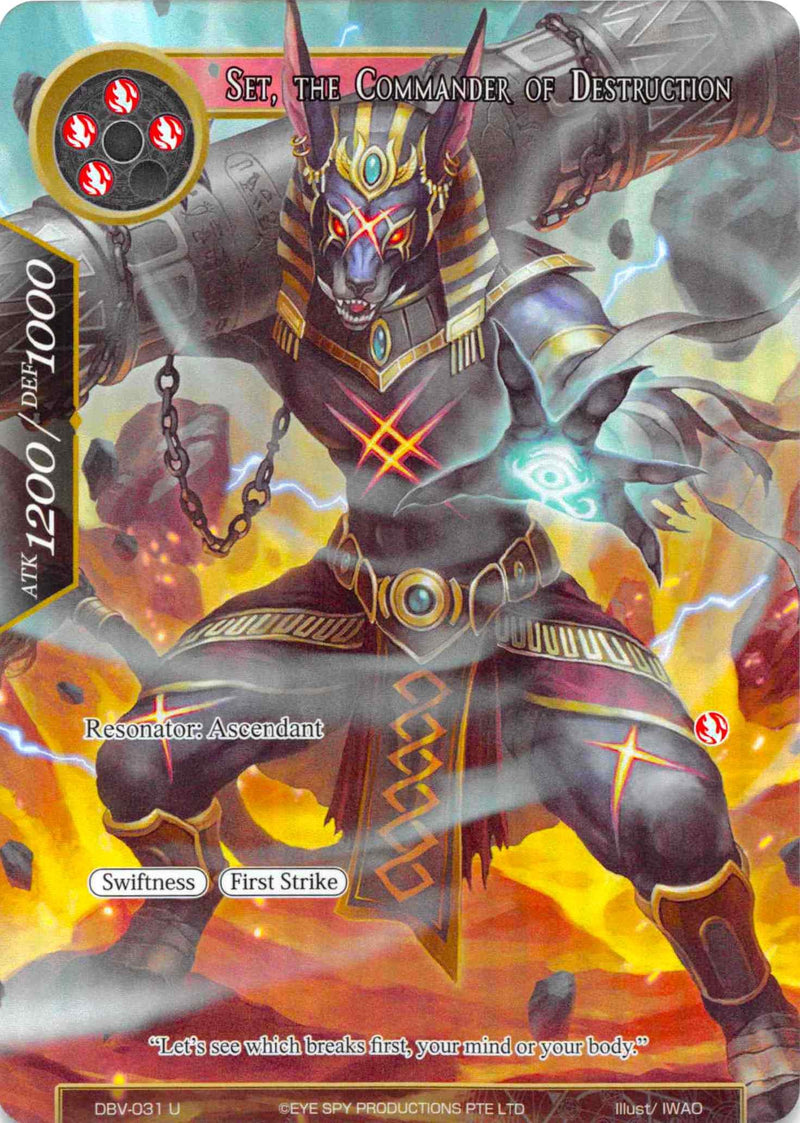 Set, The Commander Of Destruction (Full Art) (DBV-031) [The Decisive Battle of Valhalla]