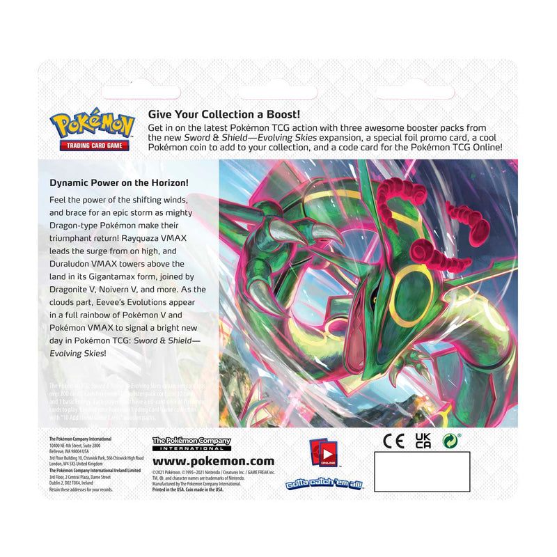 Pokémon TCG: Evolving Skies: 3 Pack Blister