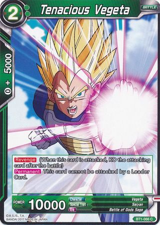 Tenacious Vegeta (BT1-066) [Galactic Battle]