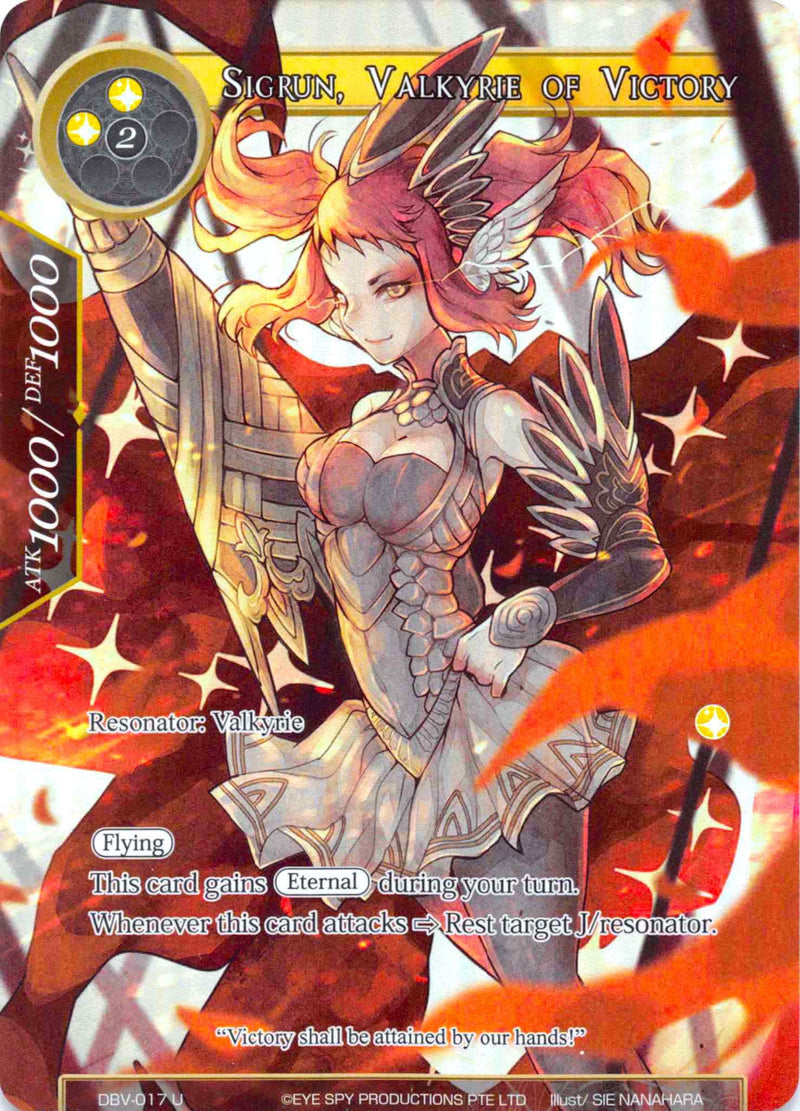 Sigrun, Valkyrie of Victory (Full Art) (DBV-017) [The Decisive Battle of Valhalla]