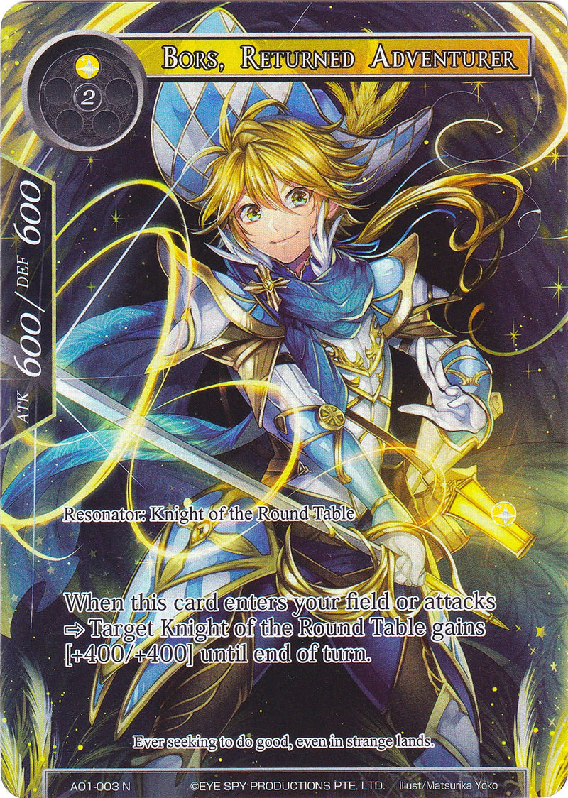 Bors, Returned Adventurer (Full Art) (AO1-003) [Alice Origin]