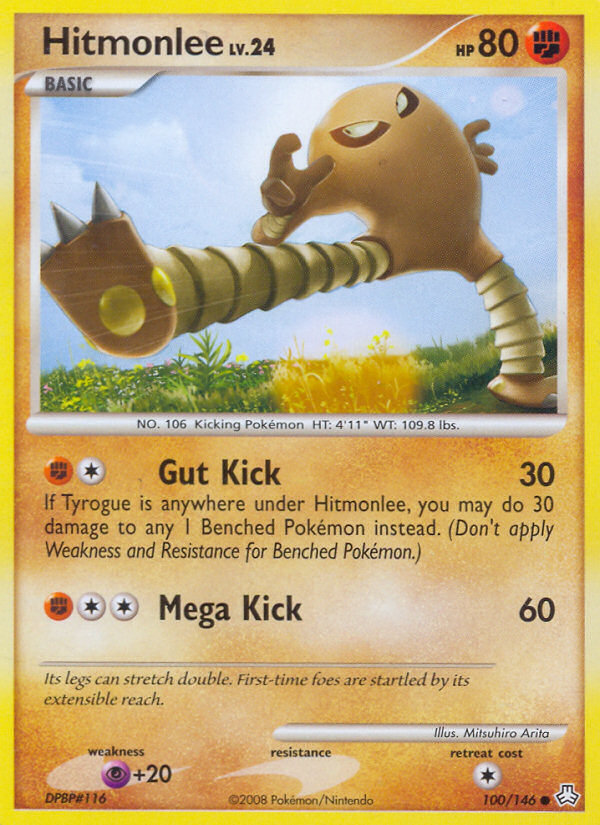 Hitmonlee (100/146) [Diamond & Pearl: Legends Awakened]