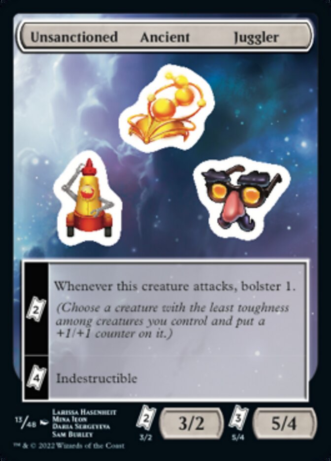 Unsanctioned Ancient Juggler [Unfinity Stickers]