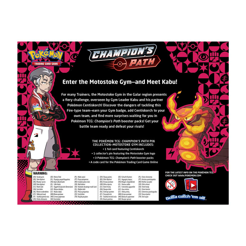 pokemon trading card game champion's path Pokémon TCG: Champion's Path Pin Collection: Motostoke Gym