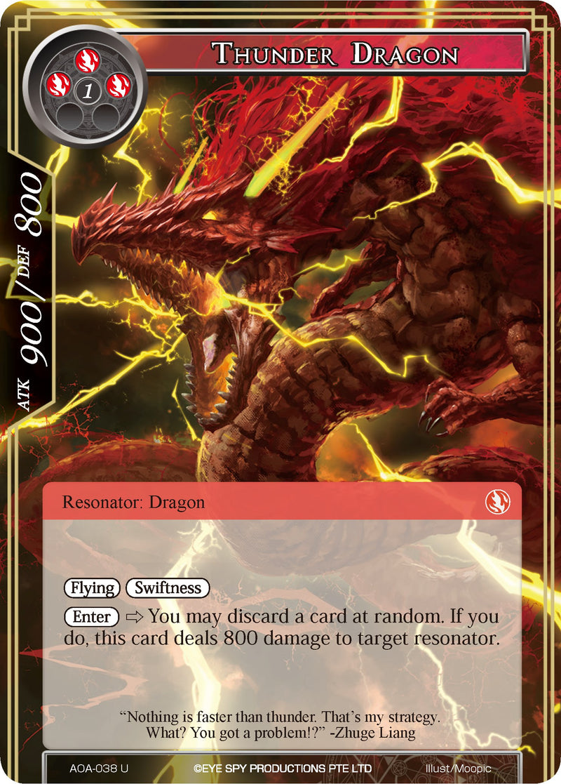 Thunder Dragon (AOA-038) [Awakening of the Ancients]