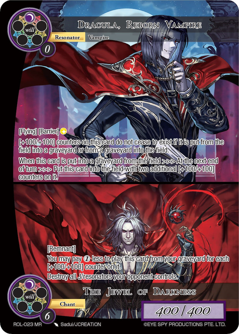 Dracula, Reborn Vampire // The Jewel of Darkness (ROL-023) [Rebirth of Legend]