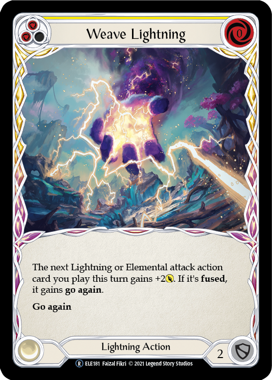 Weave Lightning (Yellow) [U-ELE181] (Tales of Aria Unlimited)  Unlimited Rainbow Foil