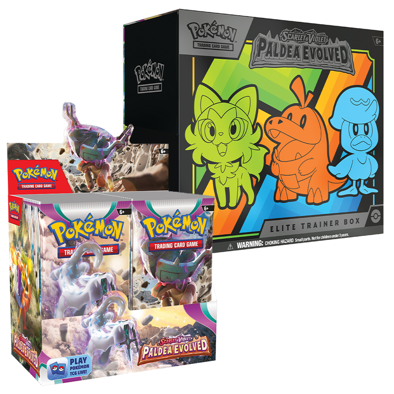 Pokémon TCG: Scarlet & Violet: Paldea Evolved: Booster Display + ETB Combo