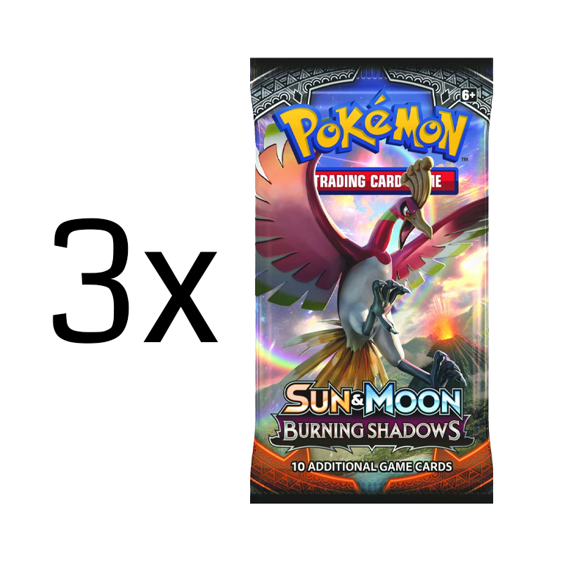 Pokmon TCG: Sun & Moon: Burning Shadow Booster Pack: 3 Pack Pokmon TCG: Sun & Moon: Burning Shadow Booster Pack: 3 Pack