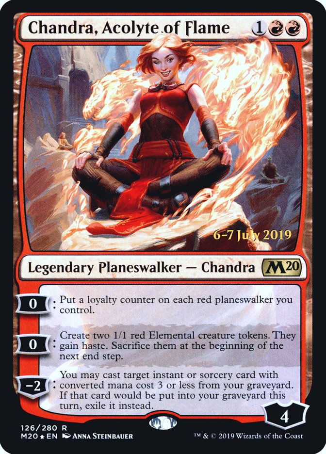 Chandra, Acolyte of Flame [Core Set 2020 Prerelease Promos]