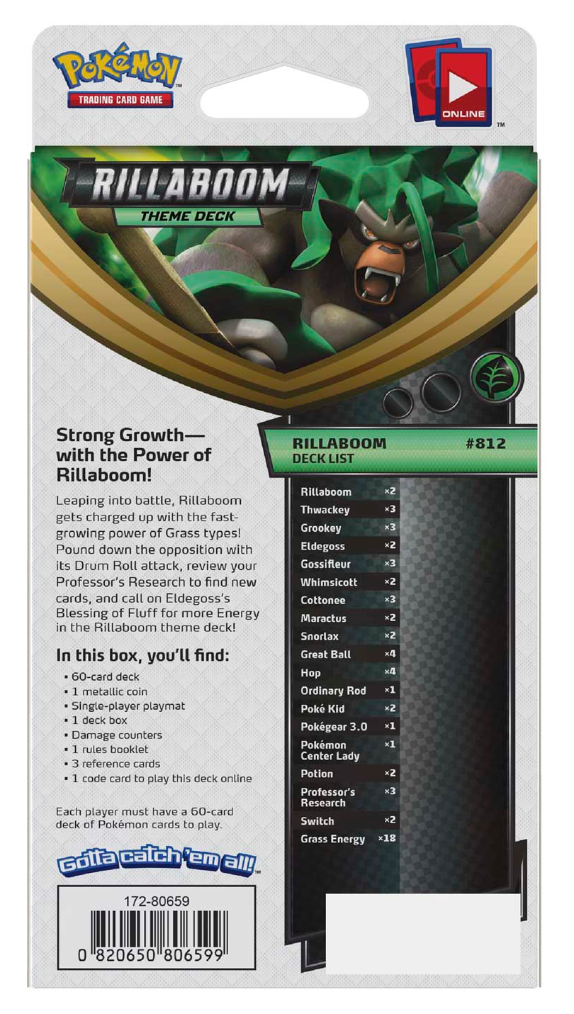 pokemon trading card game online theme deck codes Pokémon TCG: Sword & Shield Rillaboom Theme Deck