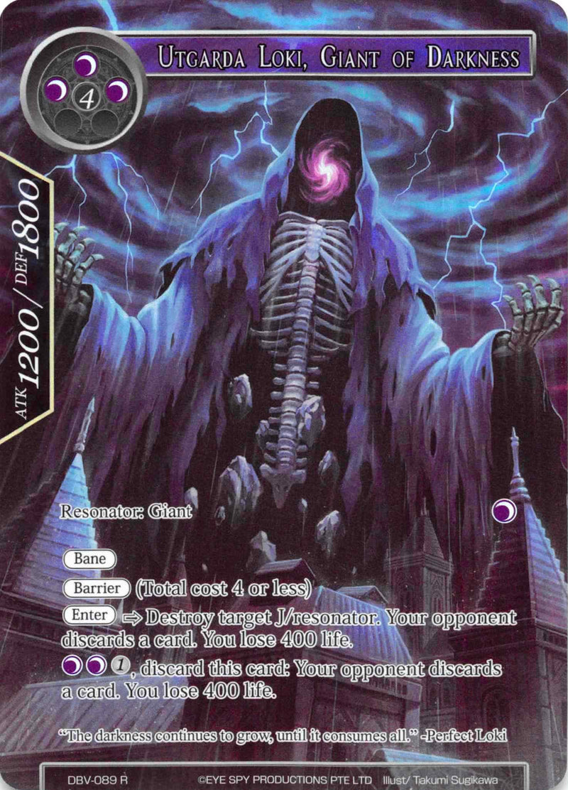 Utgarda Loki, Giant of Darkness (Full Art) (DBV-089) [The Decisive Battle of Valhalla]