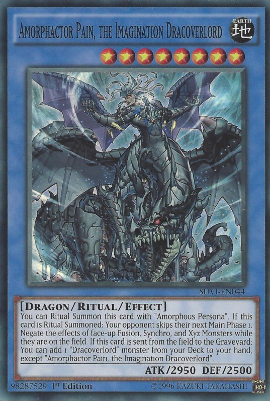 Amorphactor Pain, the Imagination Dracoverlord [SHVI-EN044] Super Rare