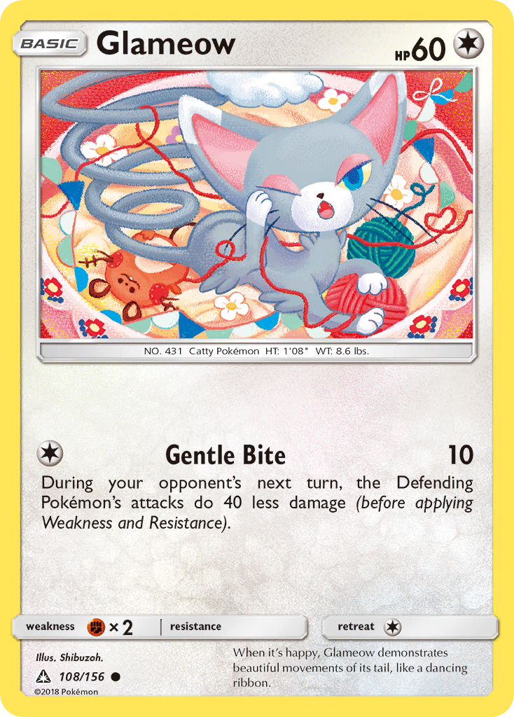 Glameow (108/156) [Sun & Moon: Ultra Prism]