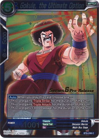 Gokule, the Ultimate Option (BT6-038_PR) [Destroyer Kings Prerelease P Gokule, the Ultimate Option (BT6-038_PR) [Destroyer Kings Prerelease P