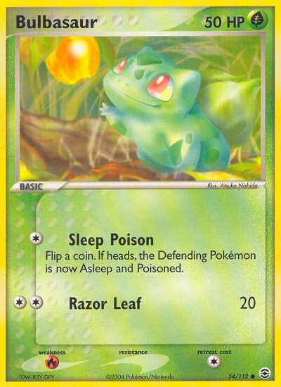 Bulbasaur (54/112) [EX: FireRed & LeafGreen]