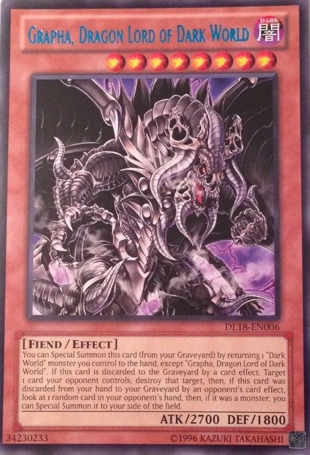 Grapha, Dragon Lord of Dark World (Blue) [DL18-EN006] Rare