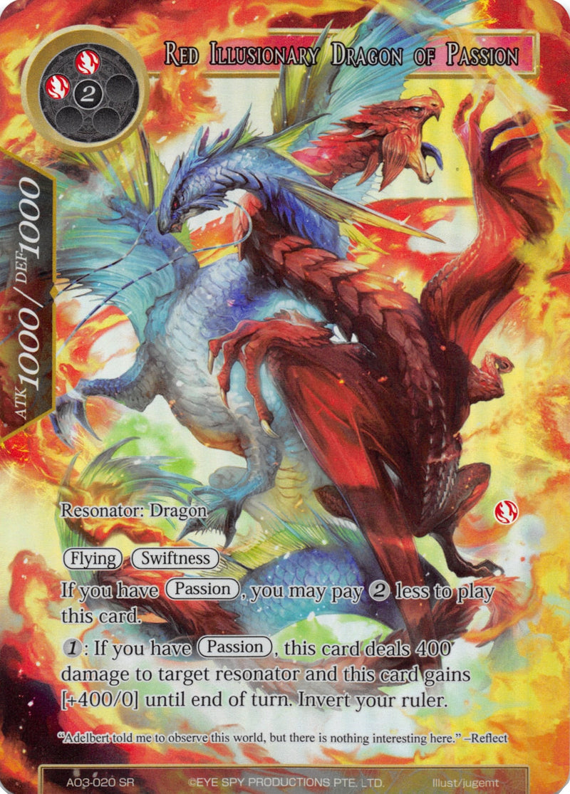 Red Illusionary Dragon of Passion (Full Art) (AO3-020) [Alice Origin III]