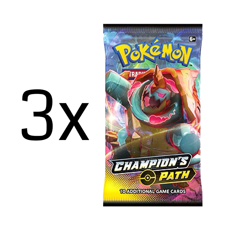 Pokémon TCG: Champion’s Path Booster Pack: 3 Pack