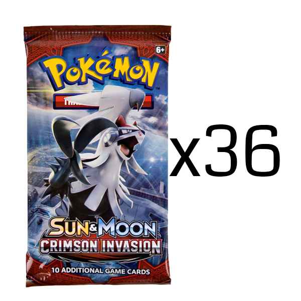 Pokémon TCG: Crimson Invasion Loose Booster Box: 36 Loose Packs