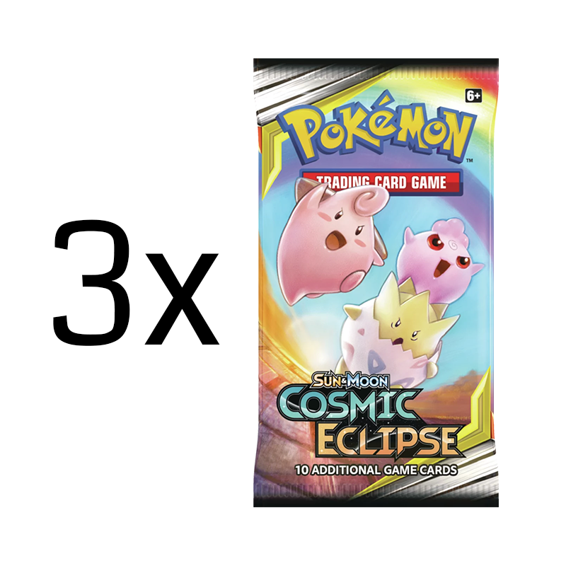 Pokémon TCG: Sun & Moon: Cosmic Eclipse Booster Pack: 3 Pack